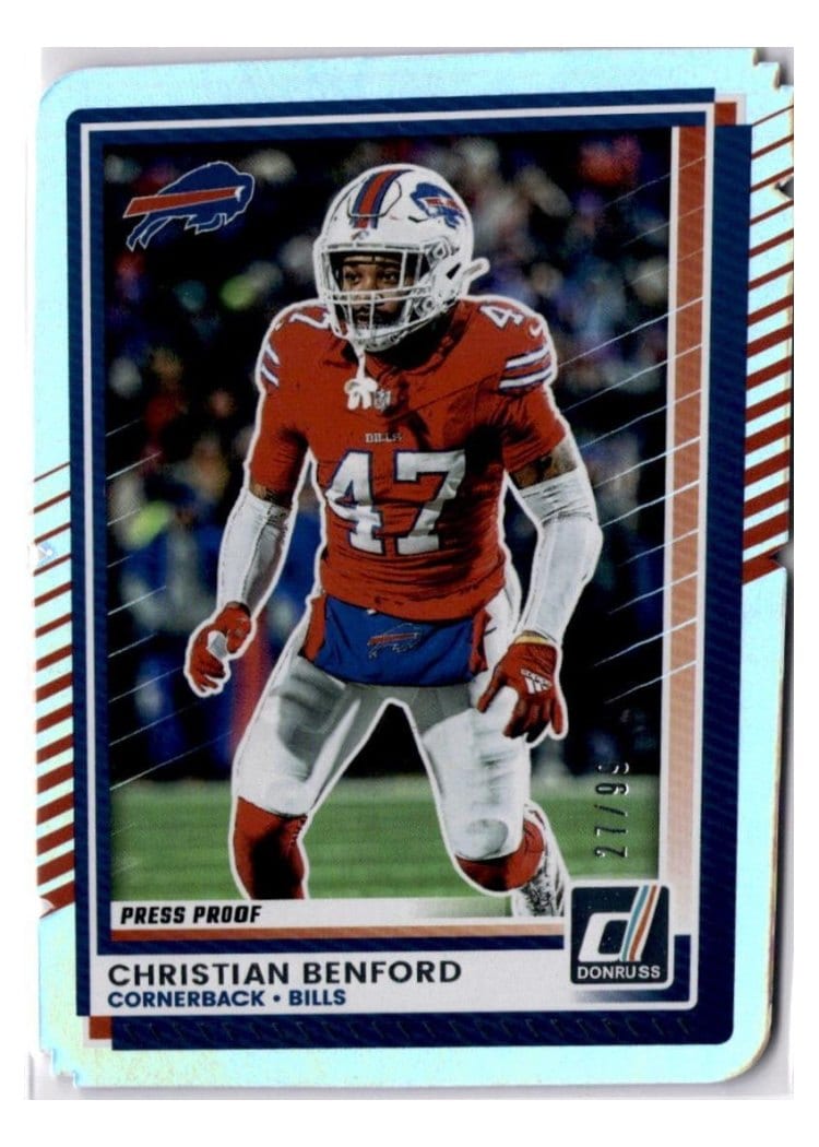 2025 Donruss Base Set Christian Benford #105 card