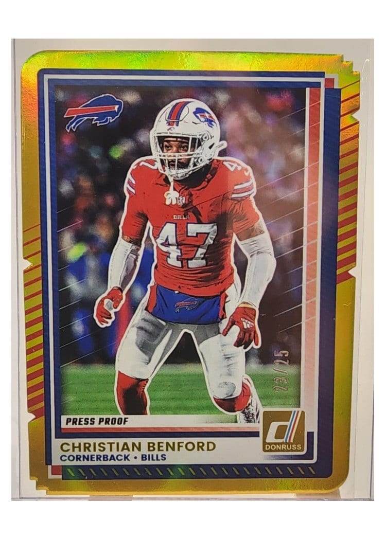 2025 Donruss Base Set Christian Benford #105 card
