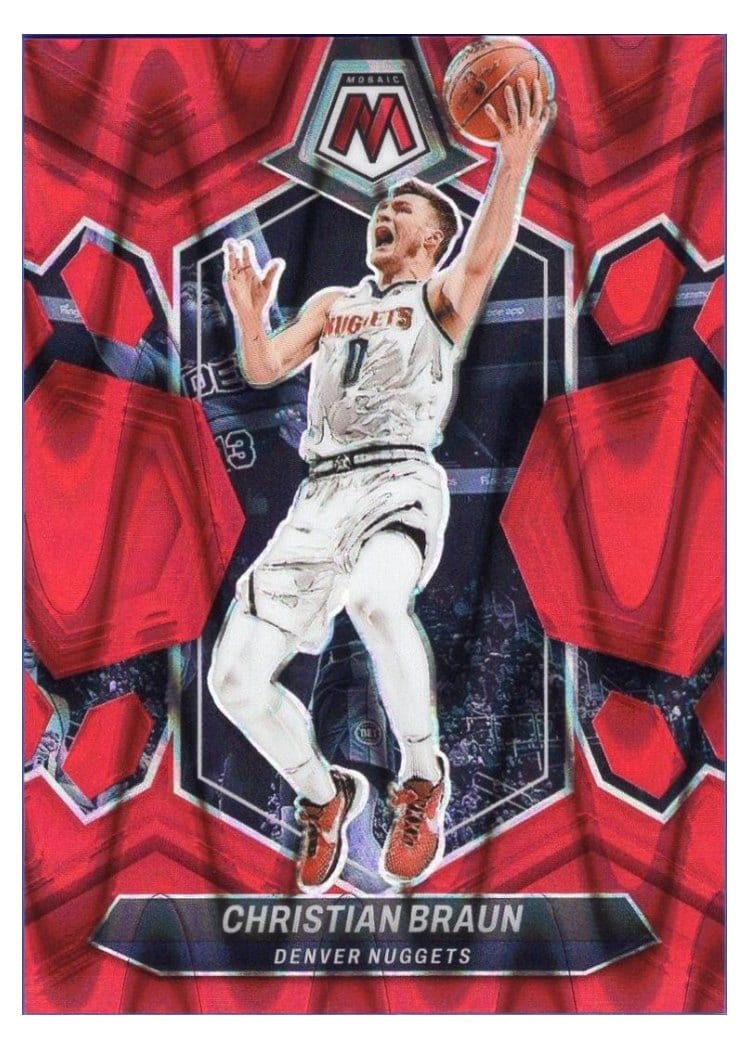 2023-24 Panini Mosaic Base Set Christian Braun #168 card