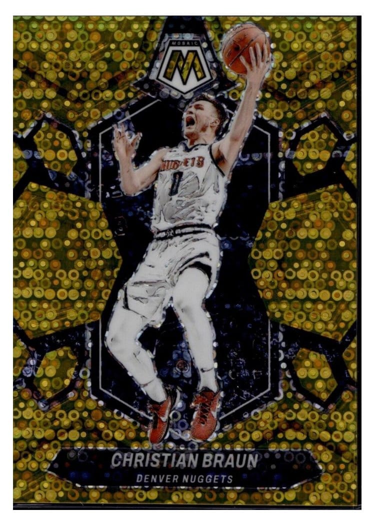 2023-24 Panini Mosaic Base Set Christian Braun #168 card