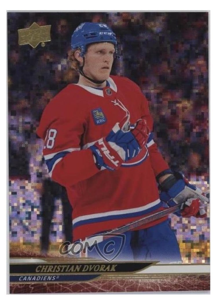 2024-25 Upper Deck Base Set Christian Dvorak Speckled Rainbow #571