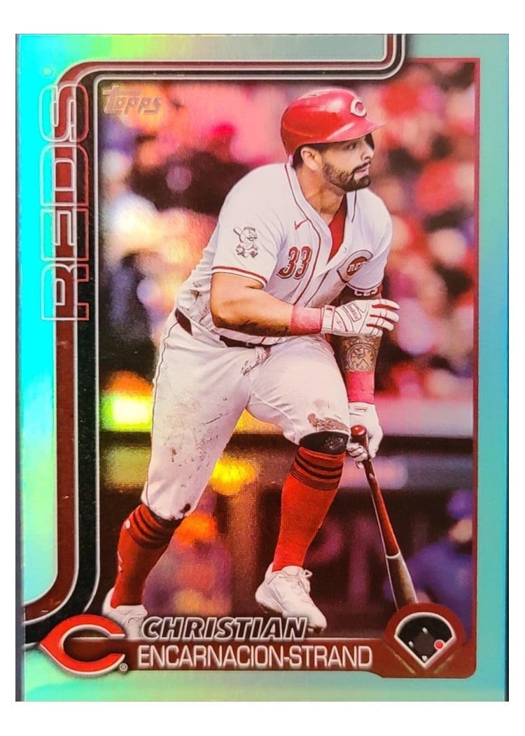 2025 Topps Base Set Christian Encarnacion-Strand Aqua Foil #4 card