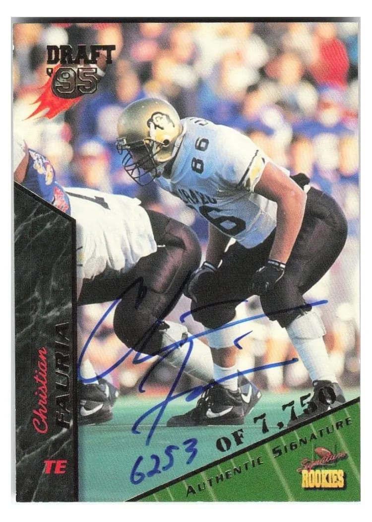 1995 Signature Rookies Christian Fauria #29 card
