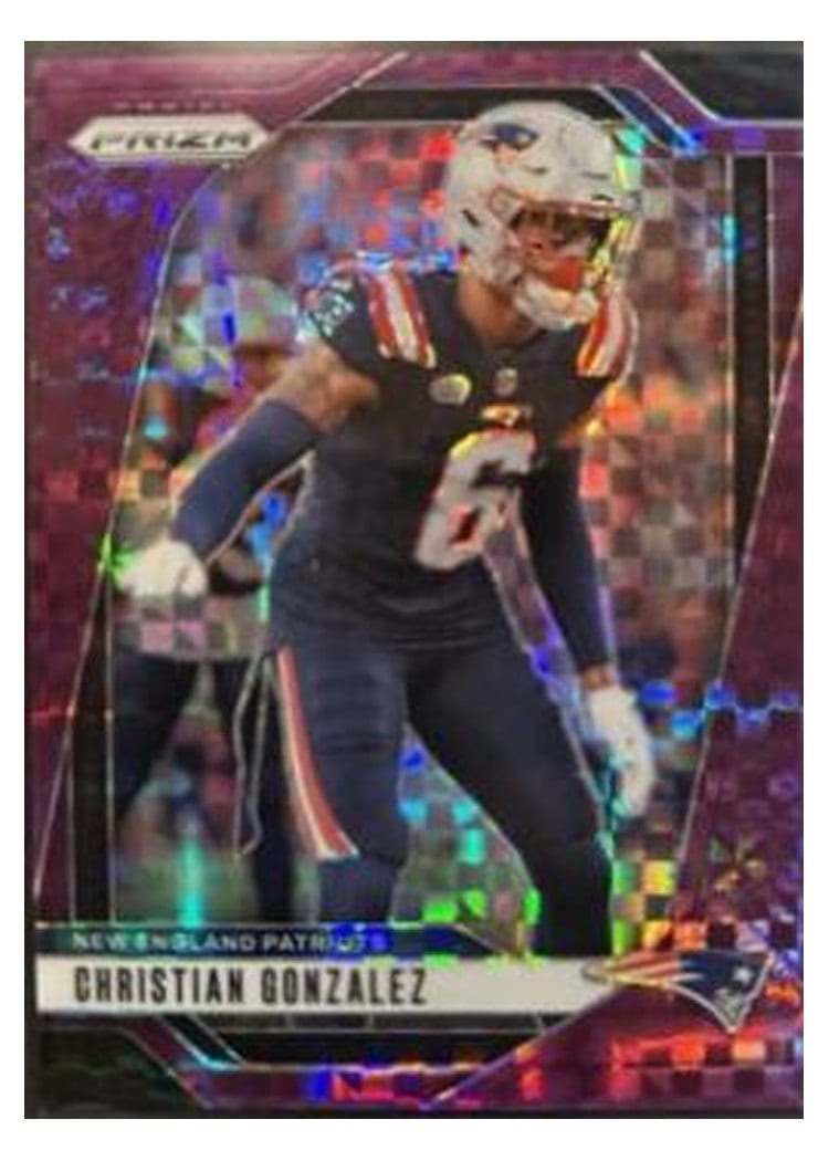 2024 Panini Prizm Base Set Christian Gonzalez Purple Power #198 card