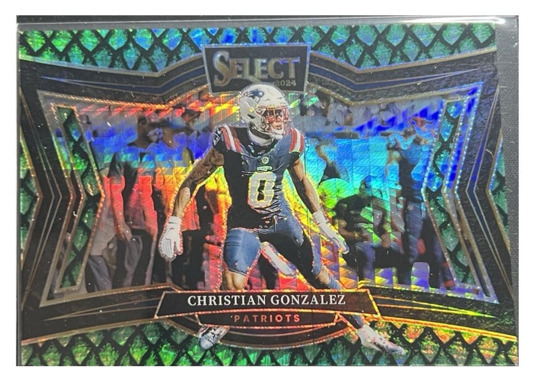 2024 Panini Select Base Set Christian Gonzalez Dragon Scale Prizm #419 card