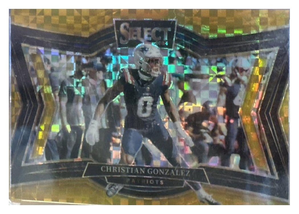 2024 Panini Select Base Set Christian Gonzalez Gold Mojo #419 card