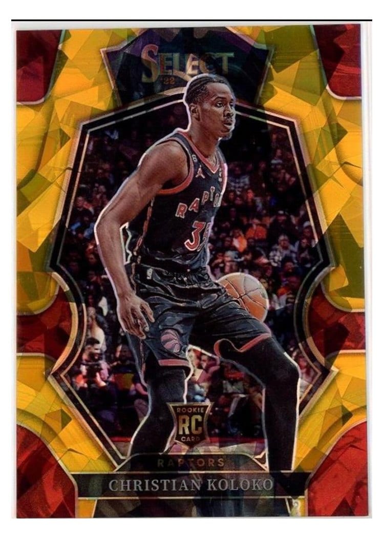 2022-23 Panini Select Base Set Christian Koloko #185 card