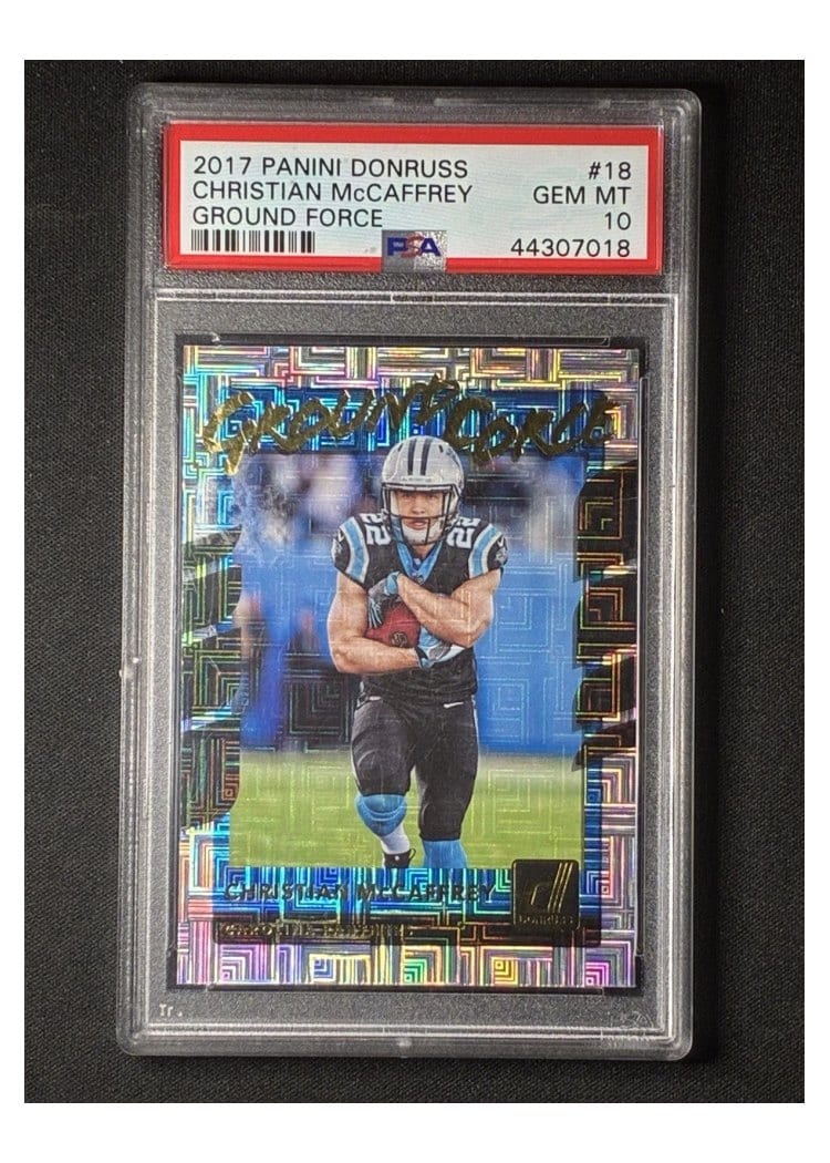 2017 Donruss Ground Force Christian McCaffrey #18 card