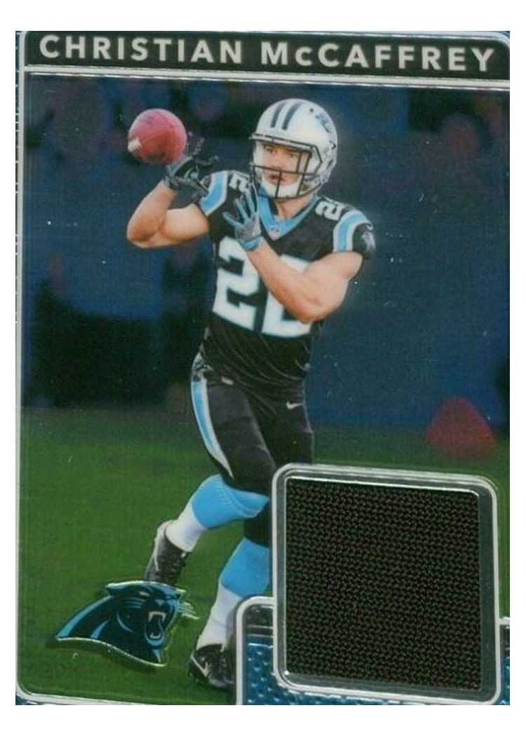 2017 Donruss Optic Rookie Phenom Jerseys Christian McCaffrey #5 card