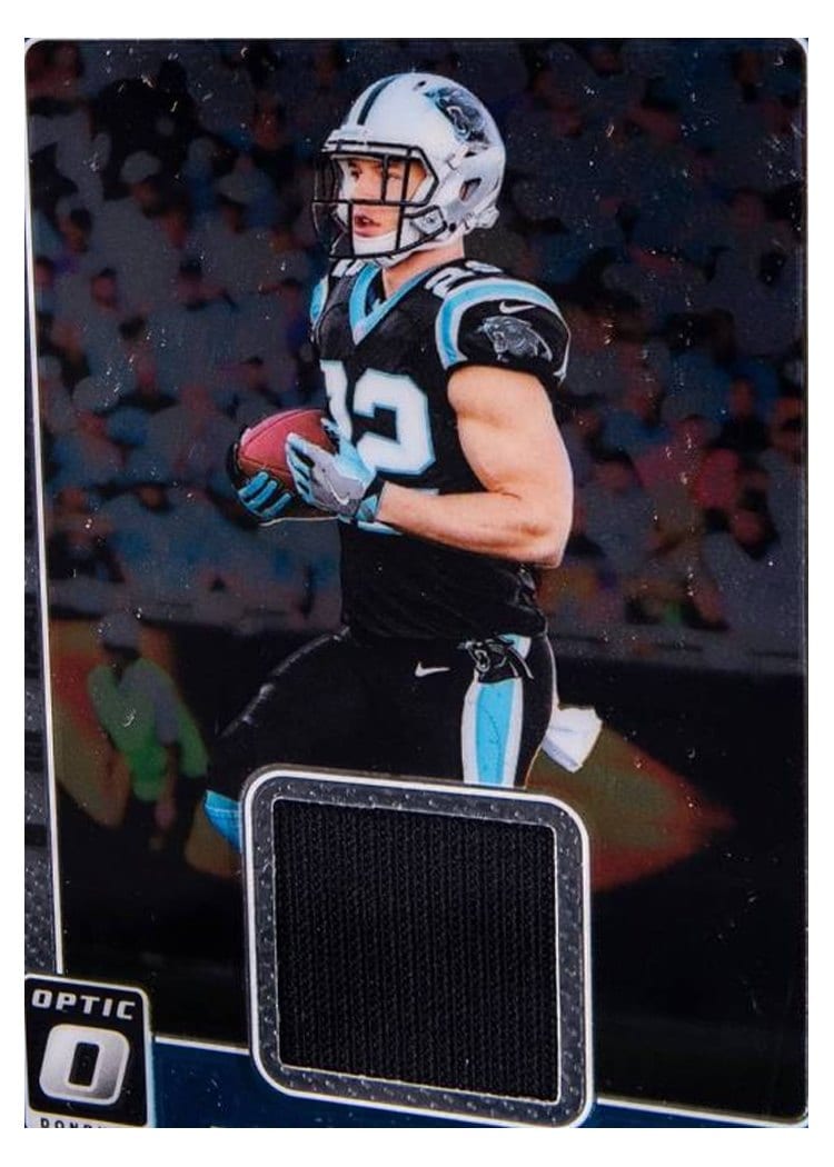 2017 Donruss Optic Rookie Threads Christian McCaffrey #5 card