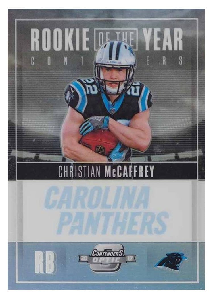 2017 Panini Contenders Optic Rookie of the Year Contenders Christian McCaffrey #ROY-8 card