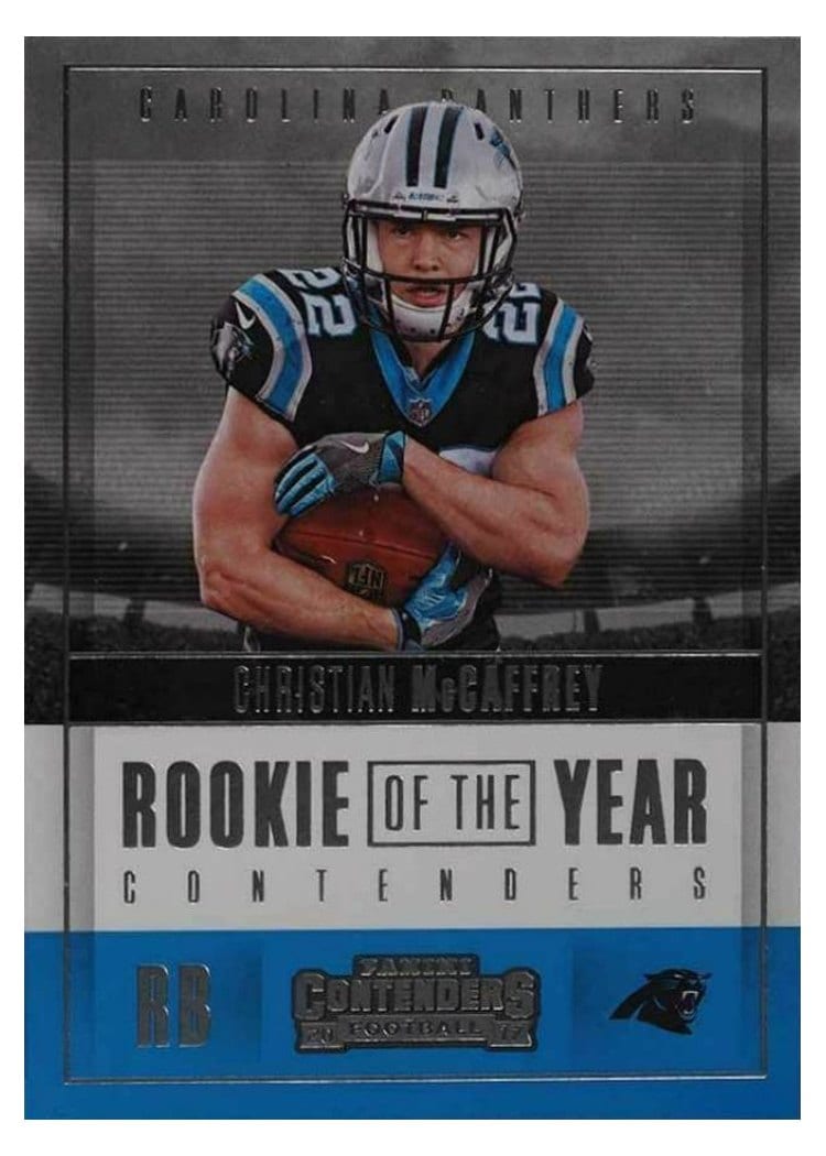 2017 Panini Contenders Rookie of the Year Contenders Christian McCaffrey #RY-8 card