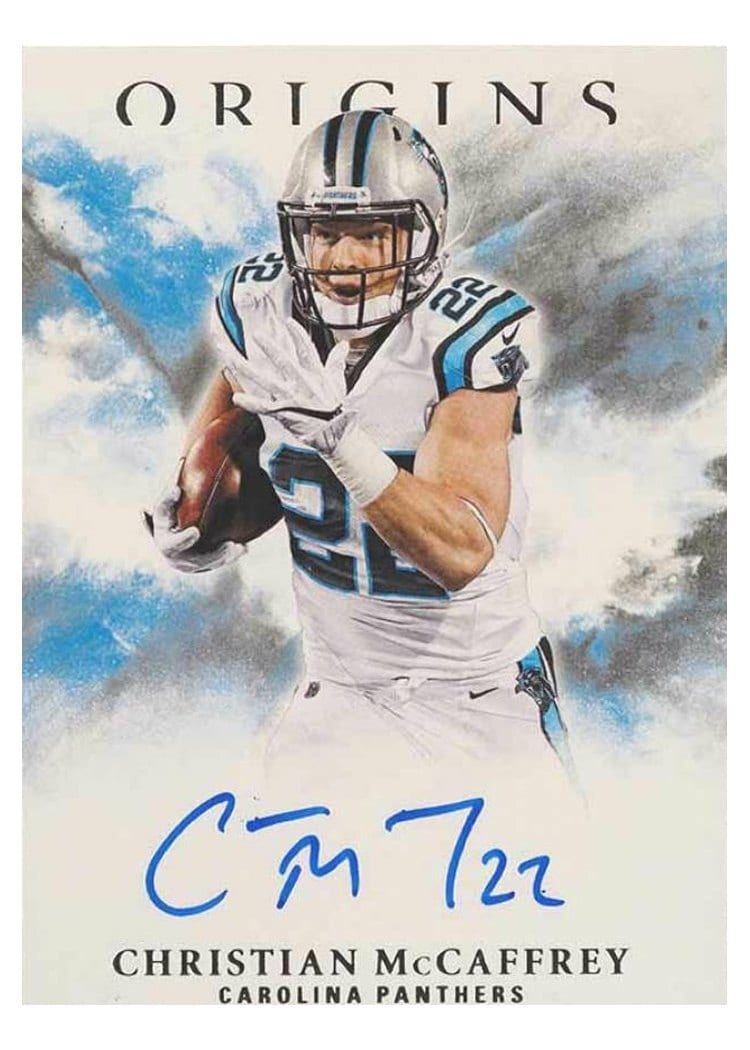 2017 Panini Origins Rookie Autographs Christian McCaffrey #RA-CM card