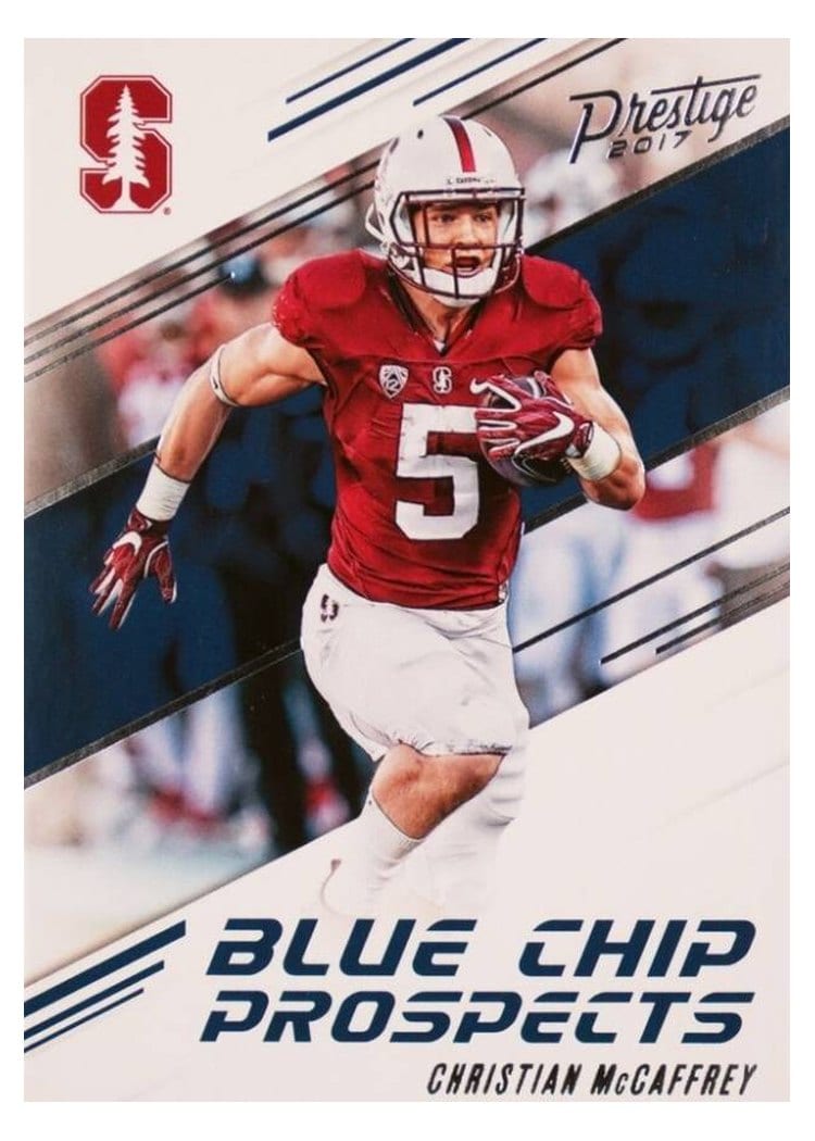2017 Panini Prestige Blue Chip Prospects Christian McCaffrey #15 card