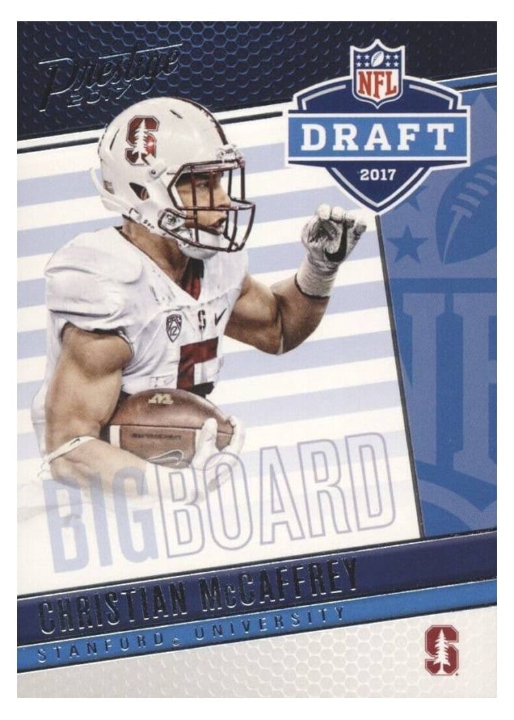 2017 Panini Prestige Draft Big Board Christian McCaffrey #18 card