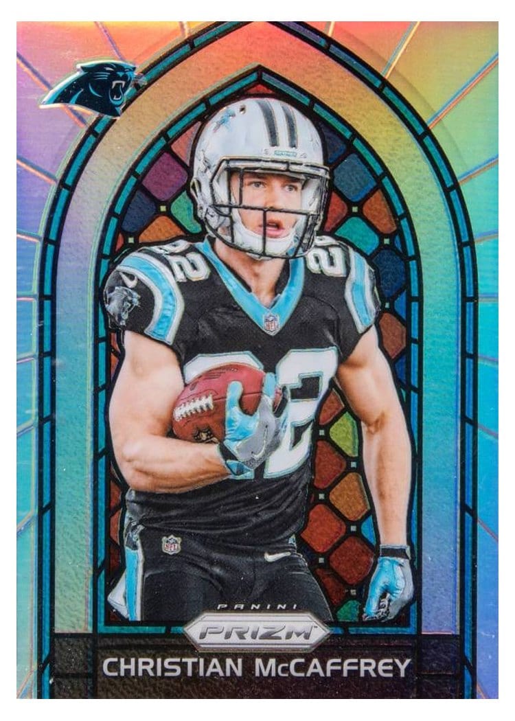 2017 Panini Prizm Stained Glass Christian McCaffrey #4 card