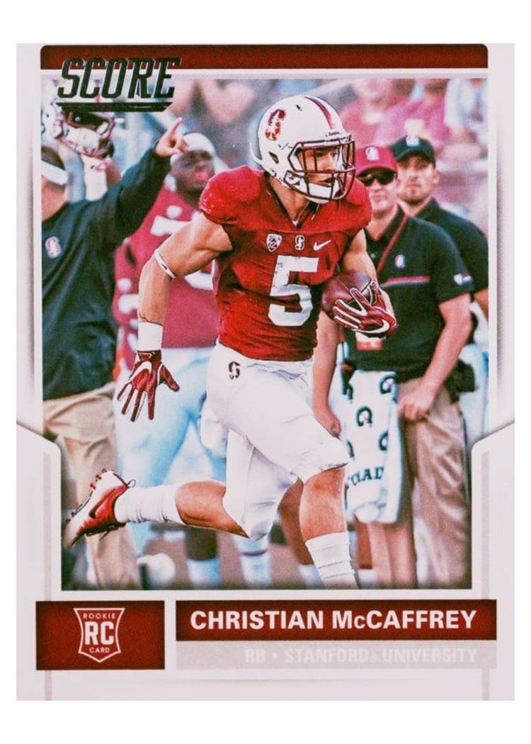 2017 Score Base Set Christian McCaffrey #373 card