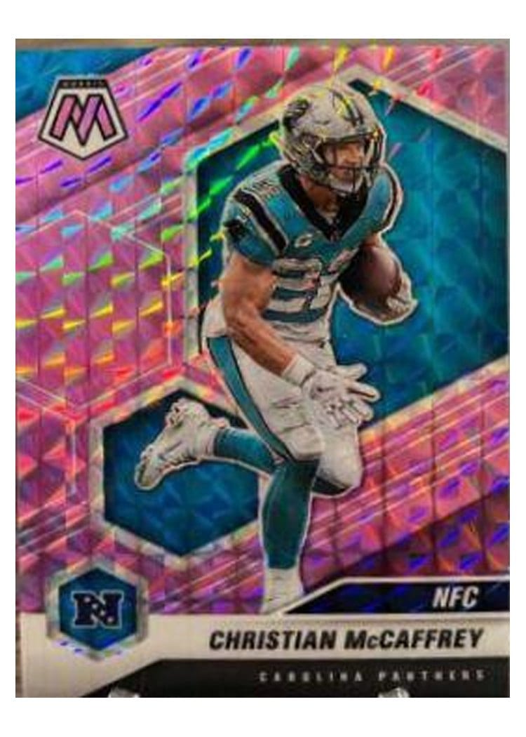 2021 Panini Mosaic Base Set Christian McCaffrey #210 card