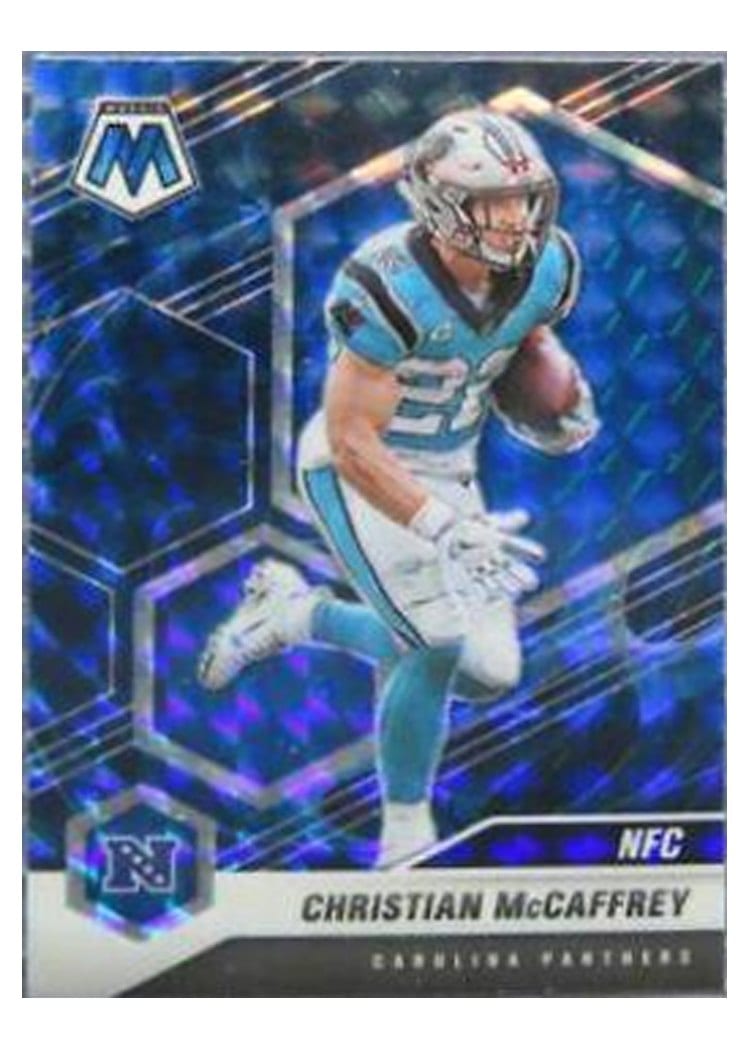 2021 Panini Mosaic Base Set Christian McCaffrey #210 card