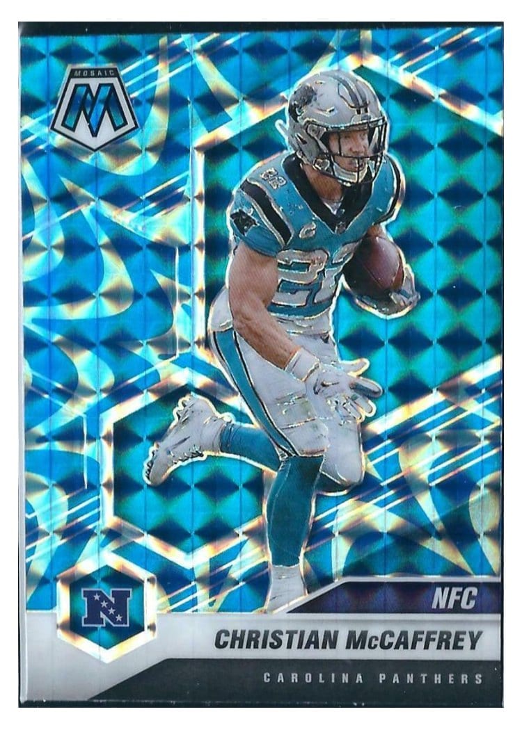 2021 Panini Mosaic Base Set Christian McCaffrey #210 card