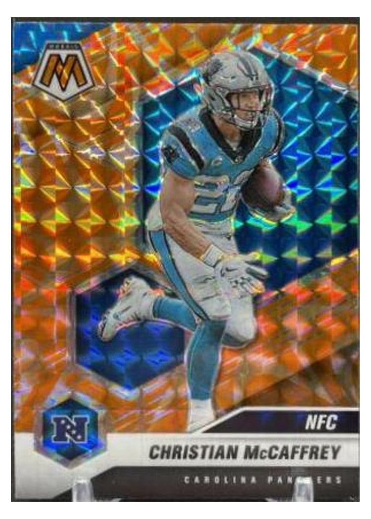 2021 Panini Mosaic Base Set Christian McCaffrey #210 card