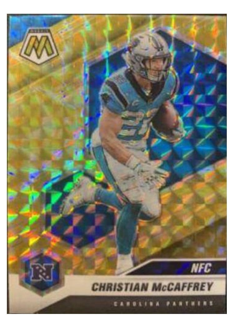 2021 Panini Mosaic Base Set Christian McCaffrey #210 card