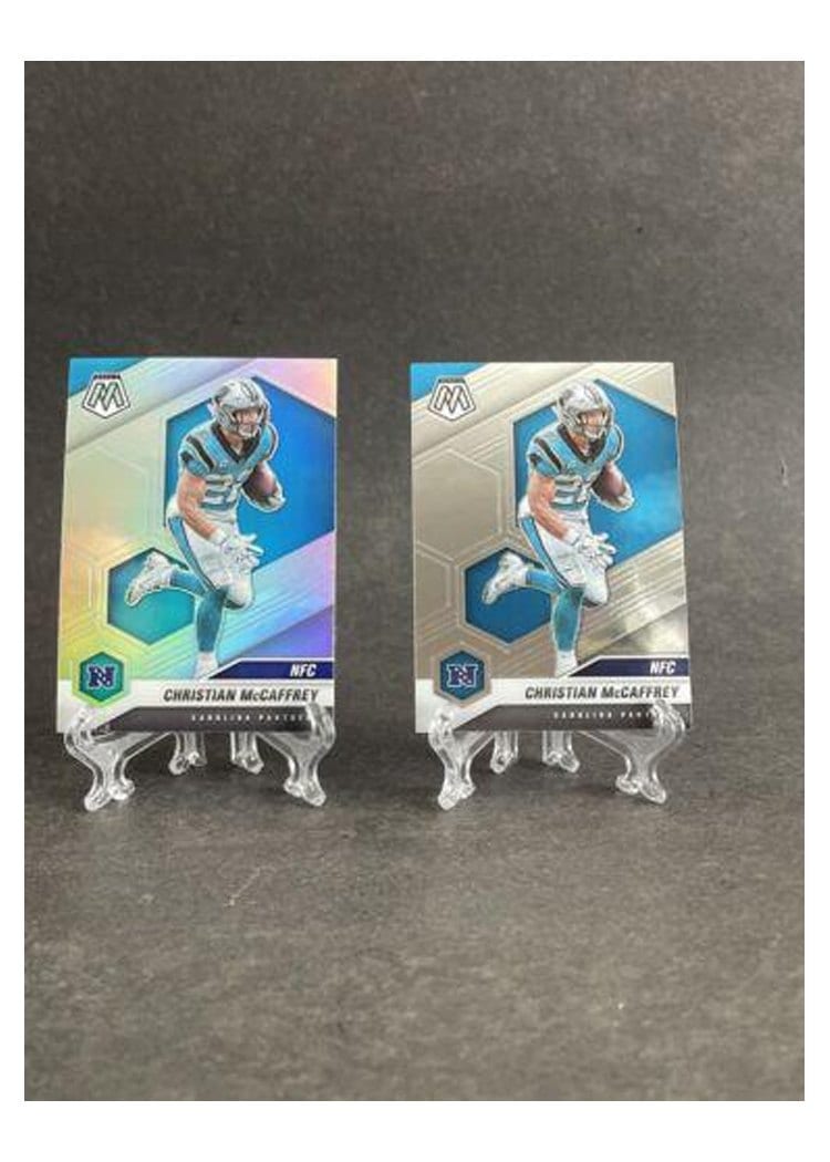 2021 Panini Mosaic Base Set Christian McCaffrey #210 card