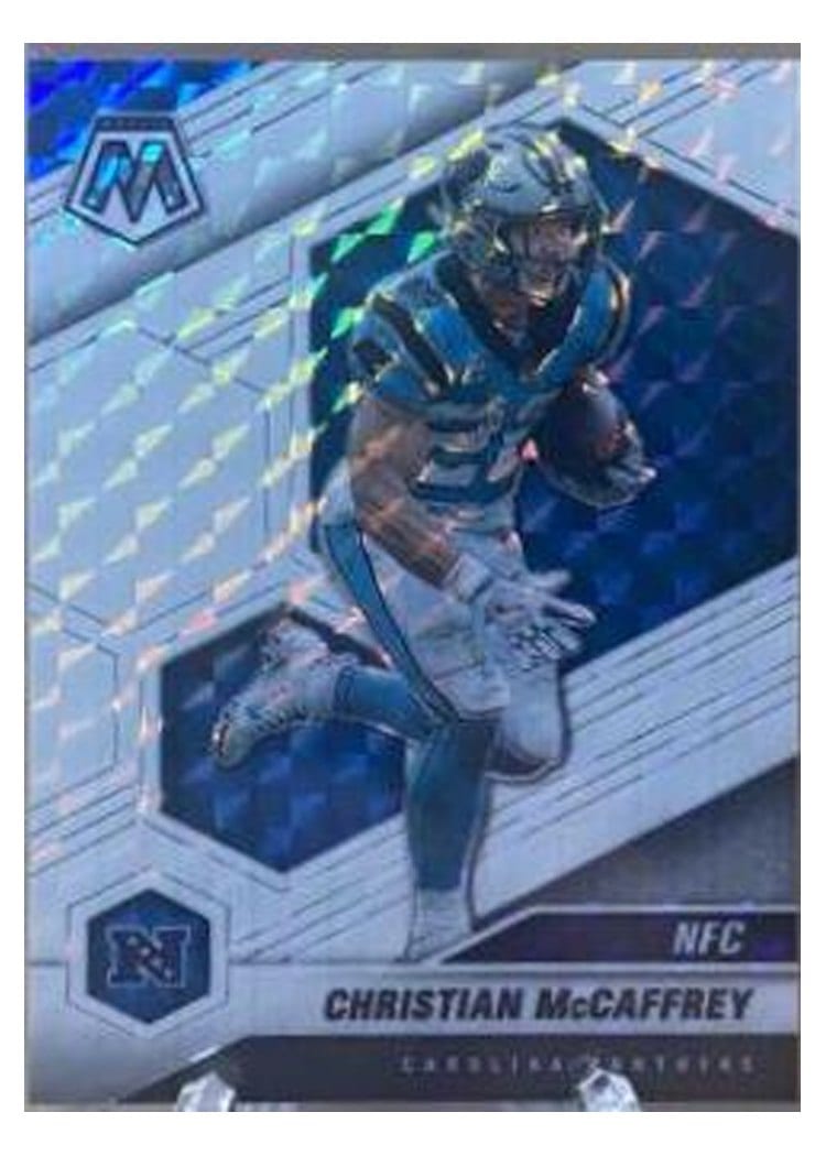 2021 Panini Mosaic Base Set Christian McCaffrey #210 card