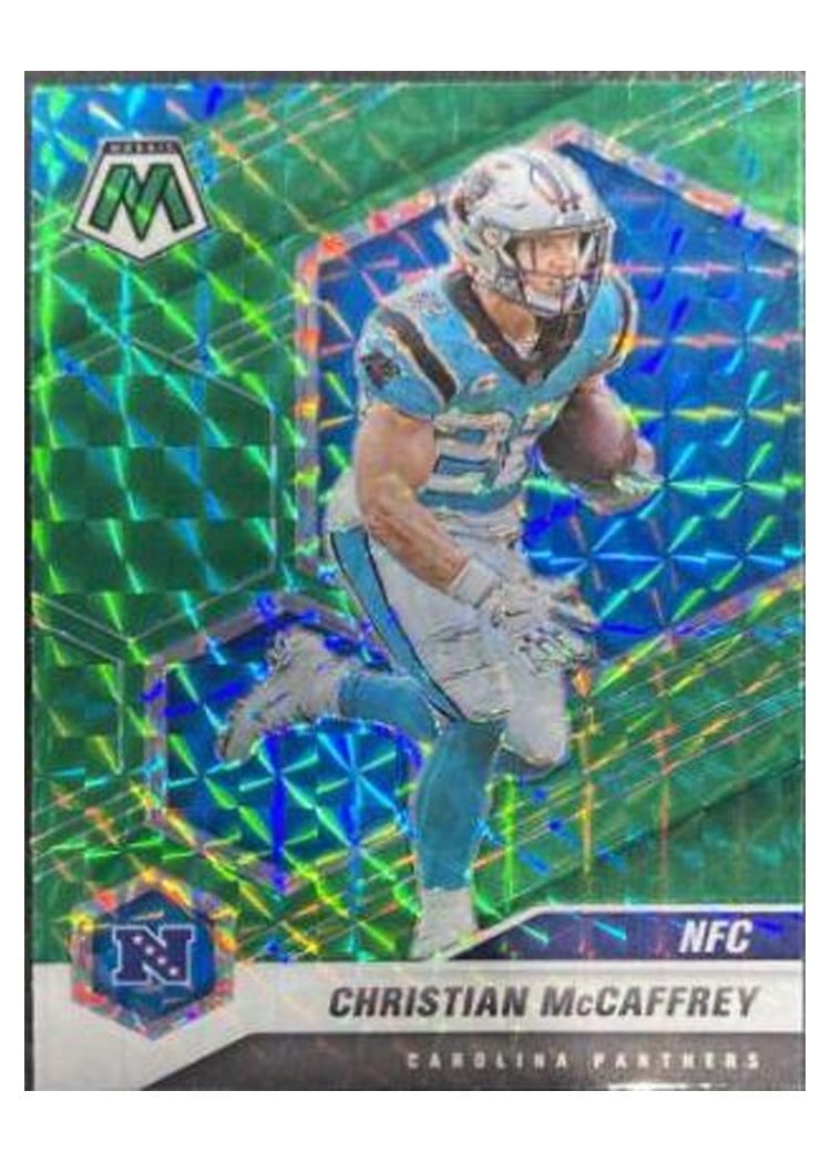 2021 Panini Mosaic Base Set Christian McCaffrey #210 card