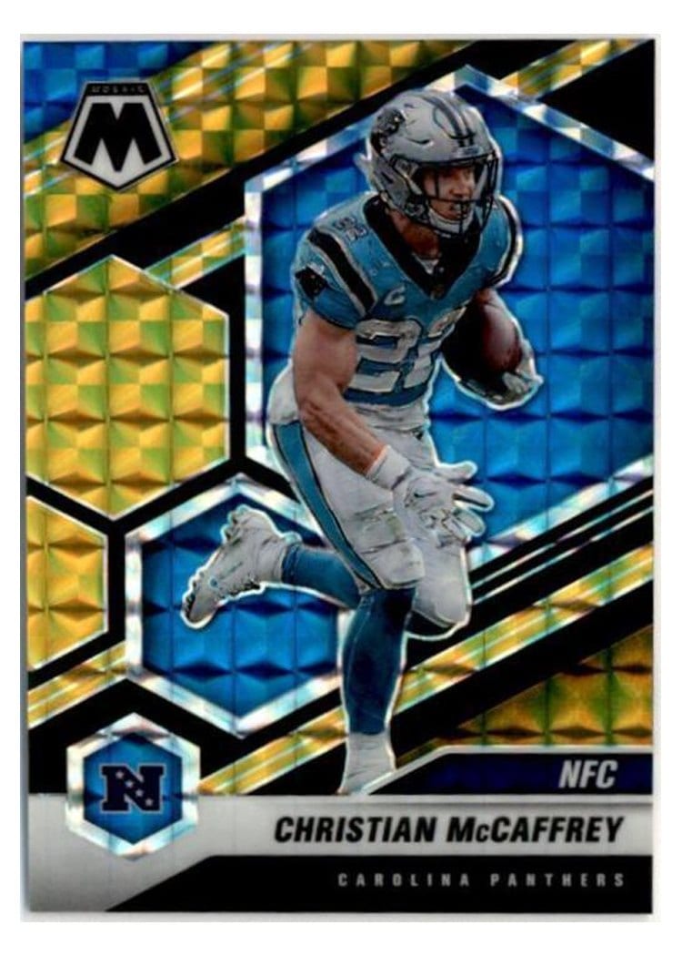 2021 Panini Mosaic Base Set Christian McCaffrey #210 card