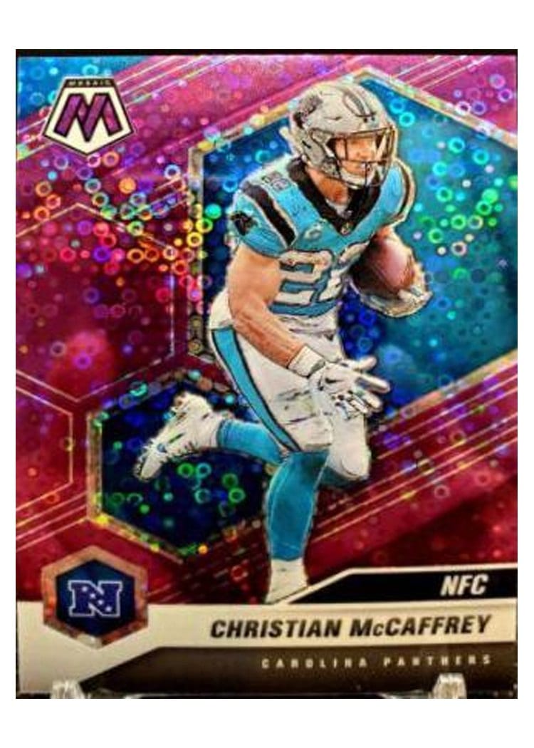 2021 Panini Mosaic Base Set Christian McCaffrey #210 card