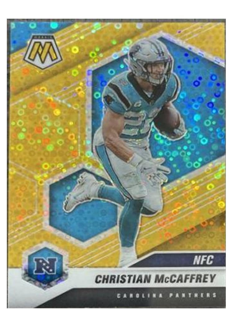 2021 Panini Mosaic Base Set Christian McCaffrey #210 card