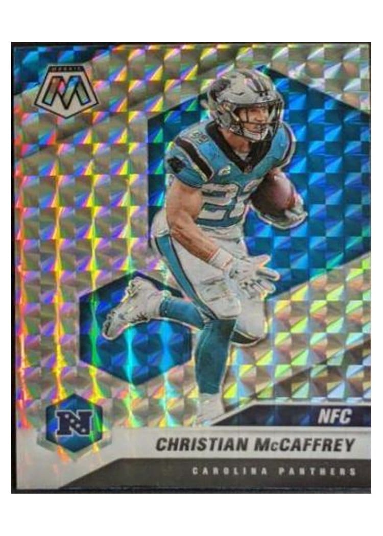2021 Panini Mosaic Base Set Christian McCaffrey #36 card