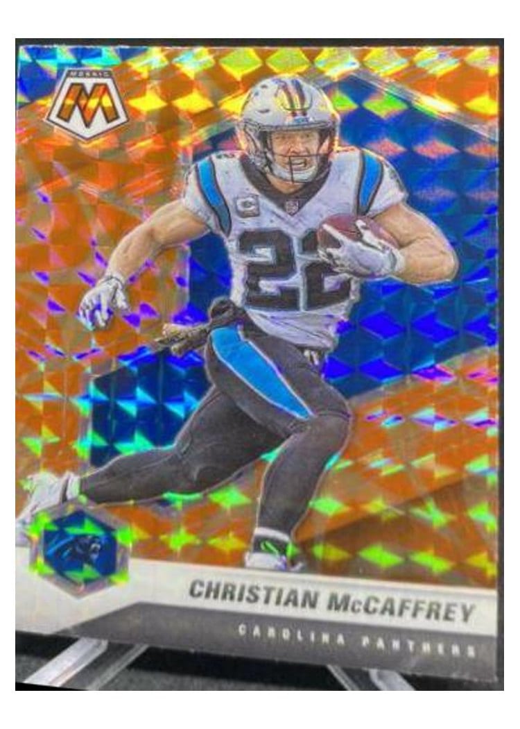 2021 Panini Mosaic Base Set Christian McCaffrey #36 card