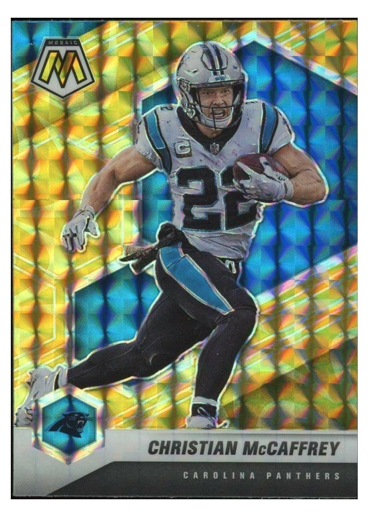 2021 Panini Mosaic Base Set Christian McCaffrey #36 card