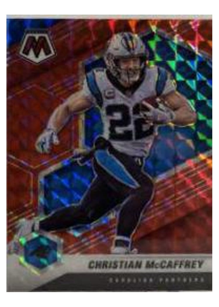 2021 Panini Mosaic Base Set Christian McCaffrey #36 card