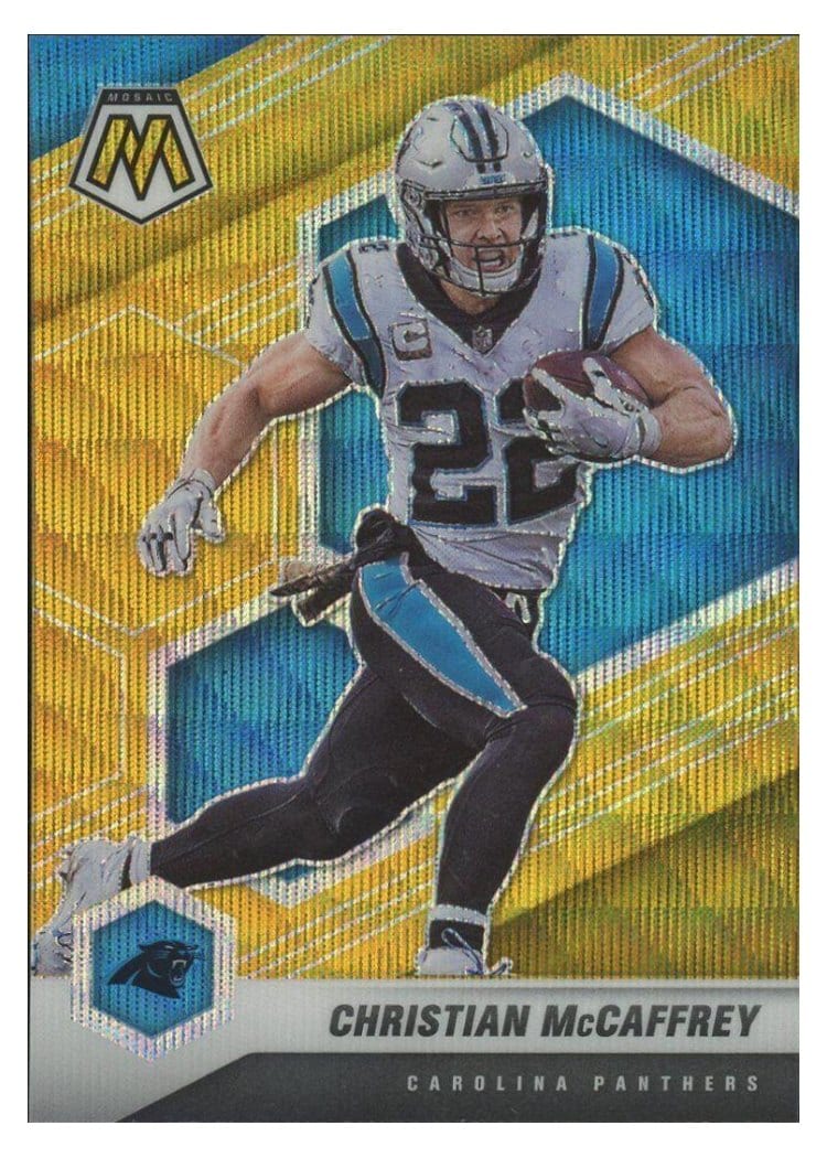 2021 Panini Mosaic Base Set Christian McCaffrey #36 card