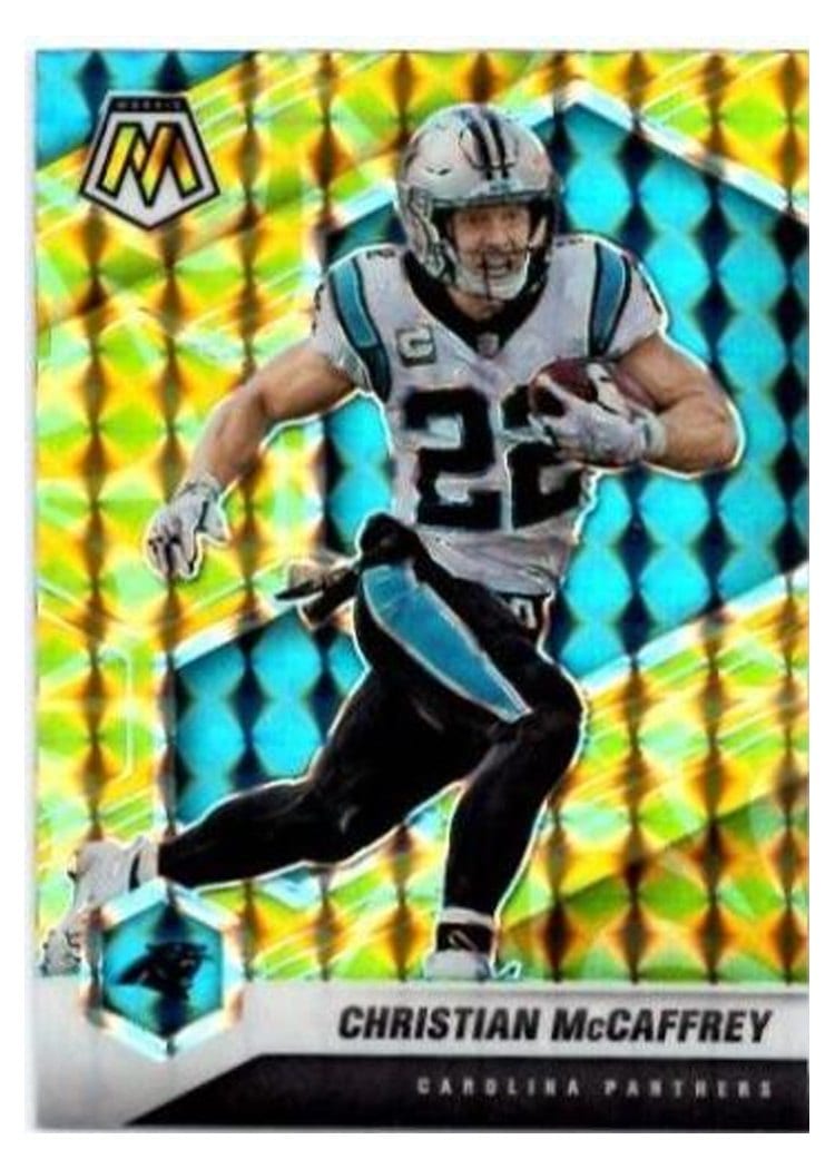 2021 Panini Mosaic Base Set Christian McCaffrey #36 card