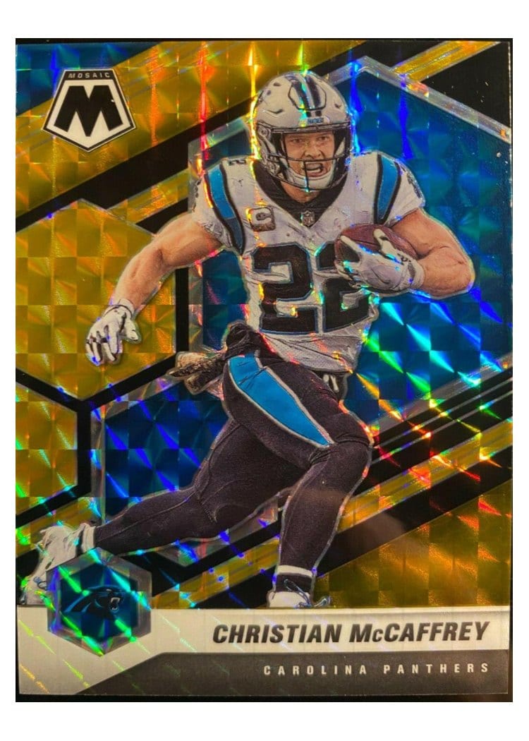 2021 Panini Mosaic Base Set Christian McCaffrey #36 card