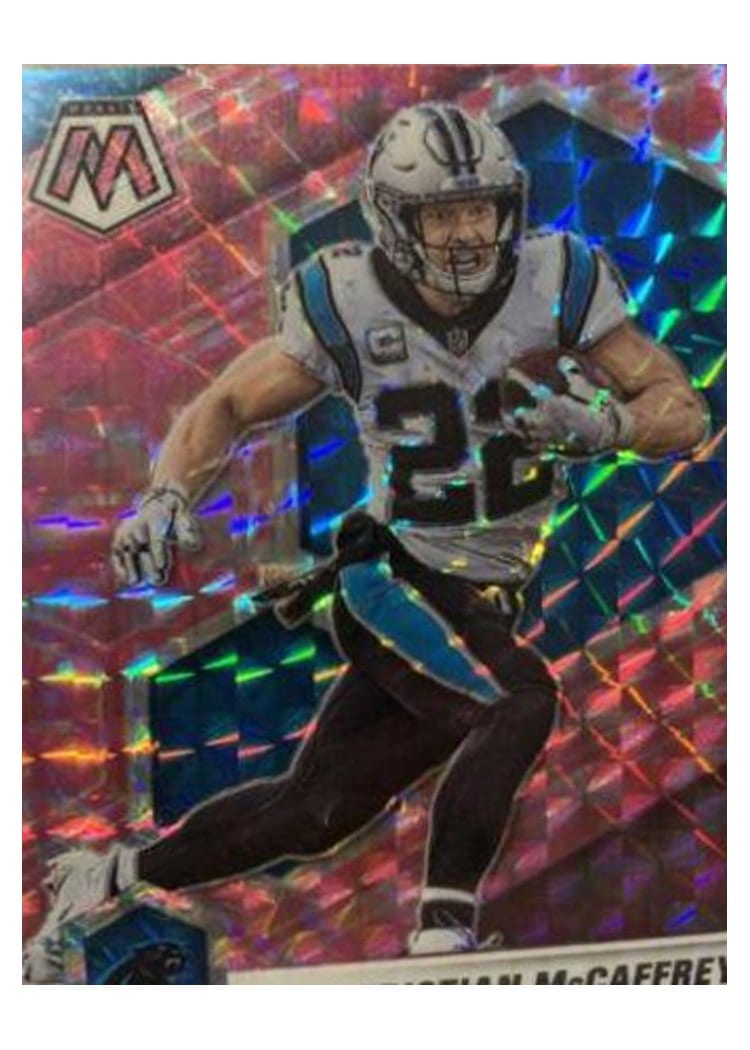 2021 Panini Mosaic Base Set Christian McCaffrey #36 card