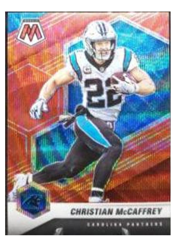 2021 Panini Mosaic Base Set Christian McCaffrey #36 card