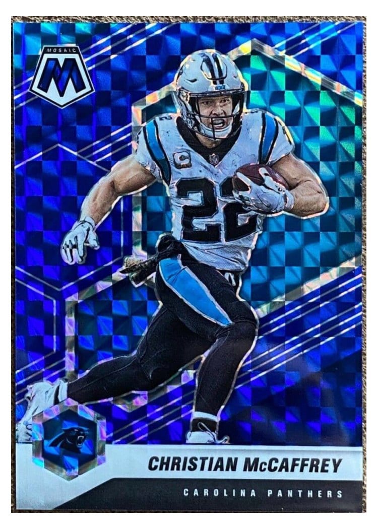 2021 Panini Mosaic Base Set Christian McCaffrey #36 card
