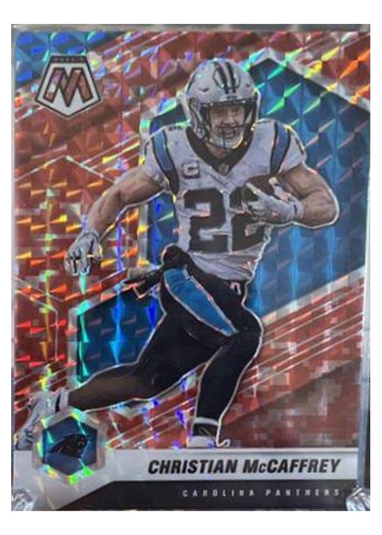 2021 Panini Mosaic Base Set Christian McCaffrey #36 card
