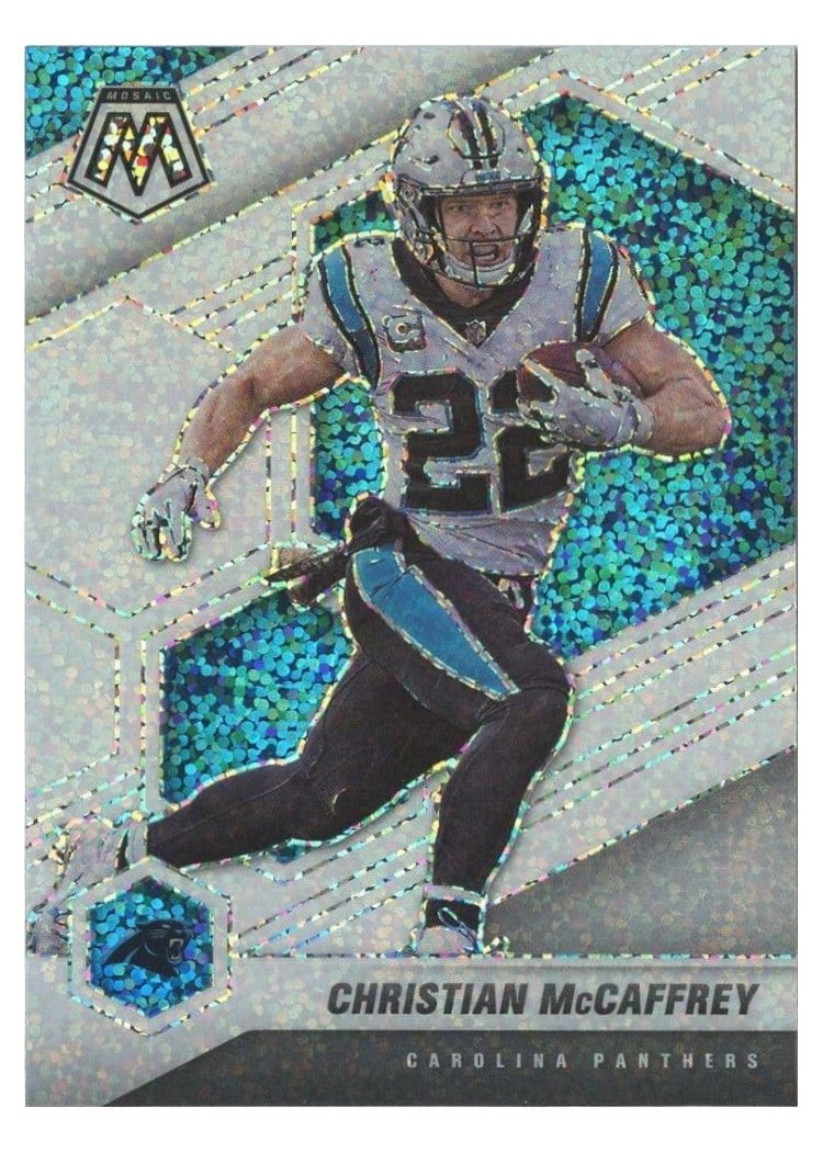 2021 Panini Mosaic Base Set Christian McCaffrey #36 card