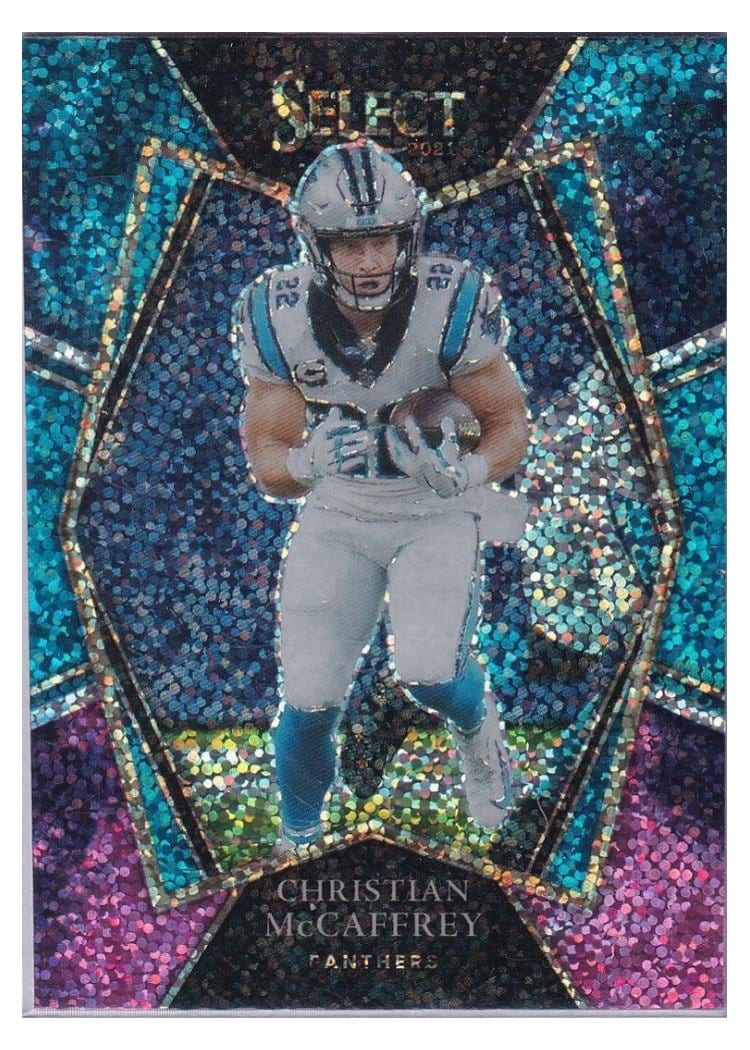 2021 Panini Select Base Set Christian McCaffrey #107 card