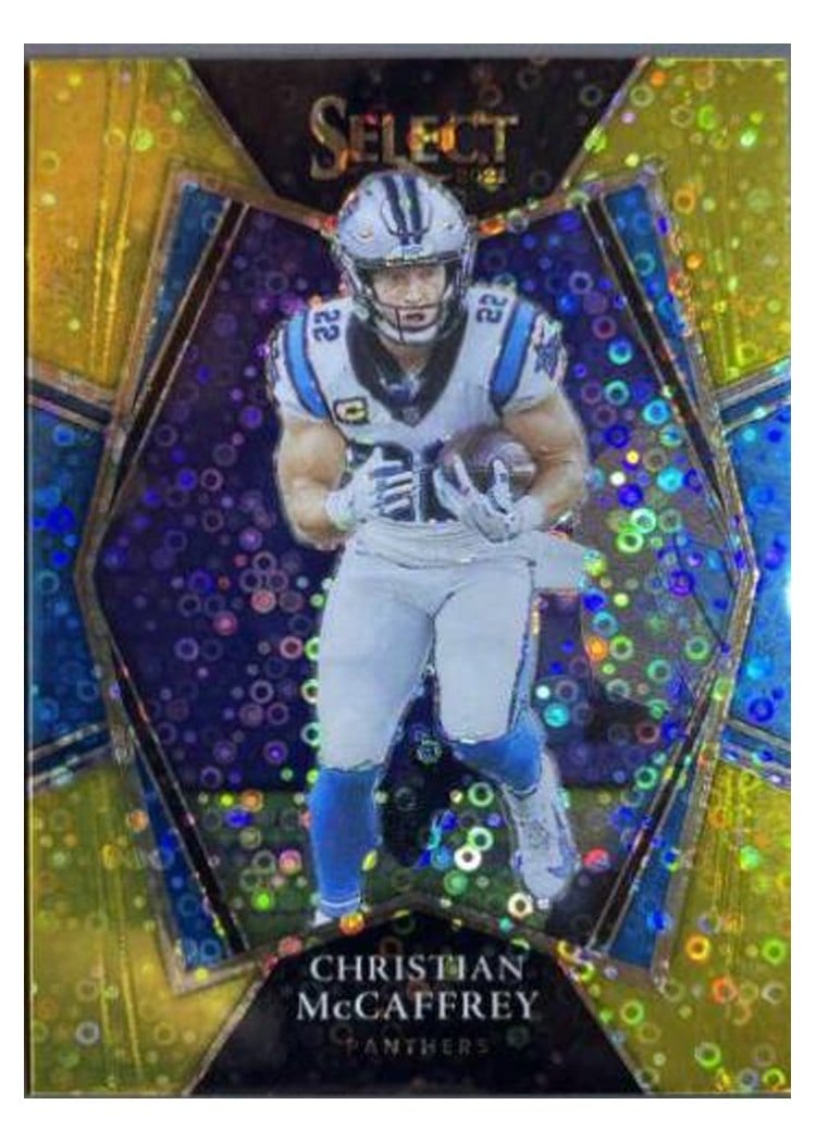 2021 Panini Select Base Set Christian McCaffrey #107 card