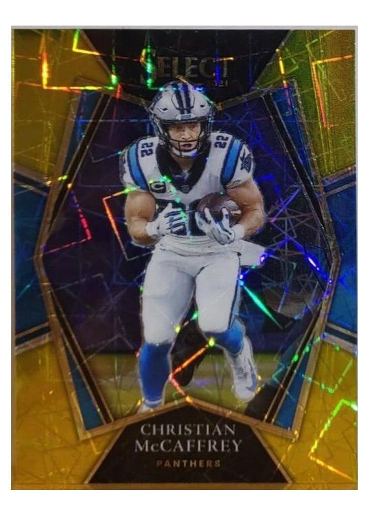 2021 Panini Select Base Set Christian McCaffrey #107 card