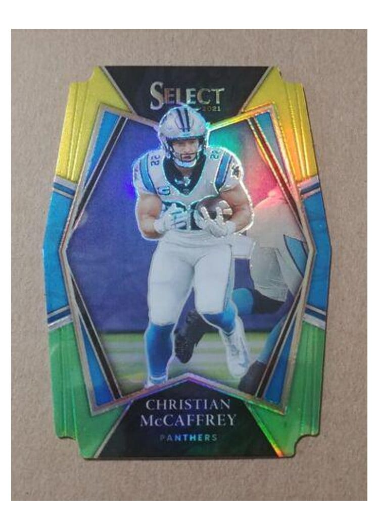 2021 Panini Select Base Set Christian McCaffrey #107 card