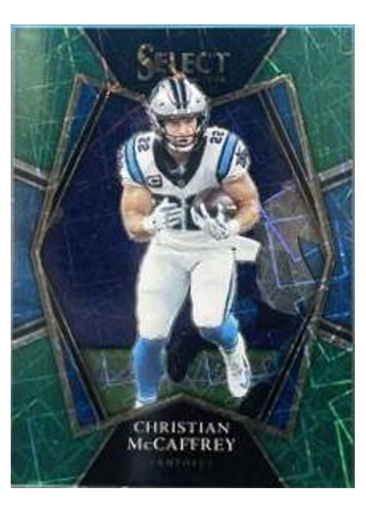 2021 Panini Select Base Set Christian McCaffrey #107 card