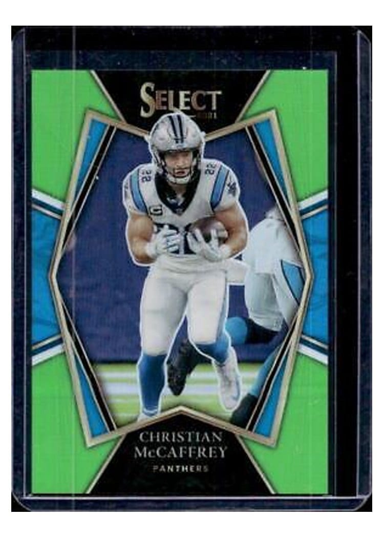 2021 Panini Select Base Set Christian McCaffrey #107 card